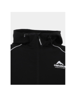 Veste à capuche wells noir homme - Helvetica