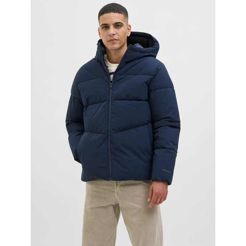 Doudoune global puffer bleu marine homme - Jack & Jones