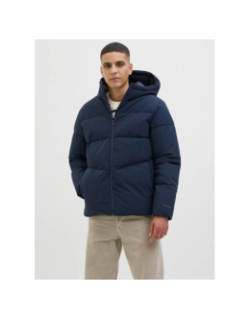 Doudoune global puffer bleu marine homme - Jack & Jones