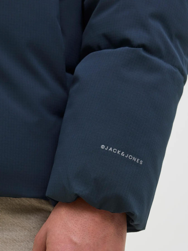 Doudoune global puffer bleu marine homme - Jack & Jones