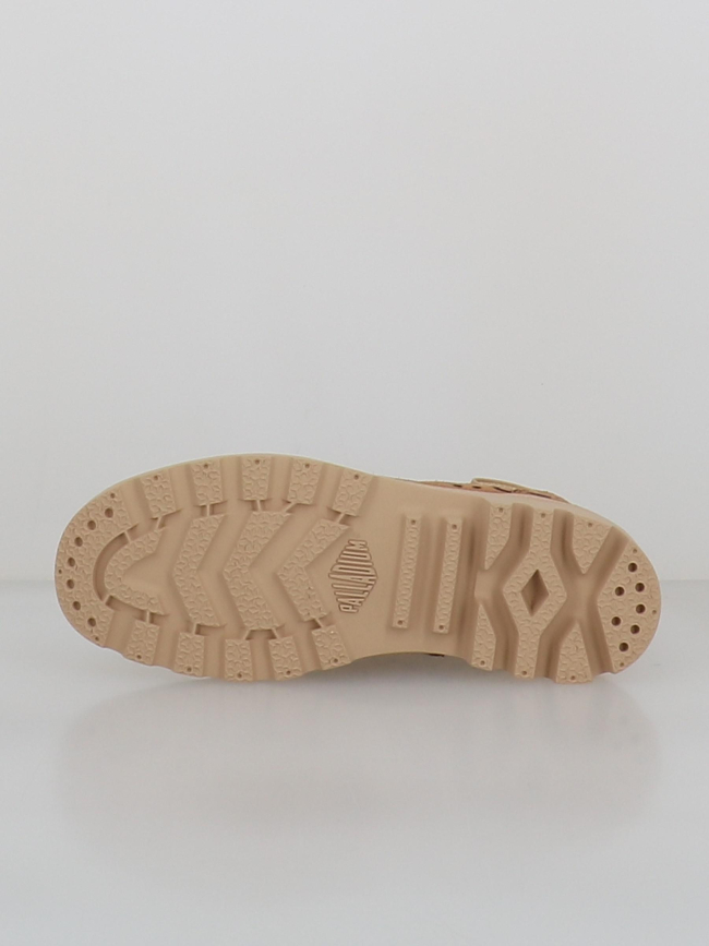 Baskets montantes pampa léopard marron femme - Palladium