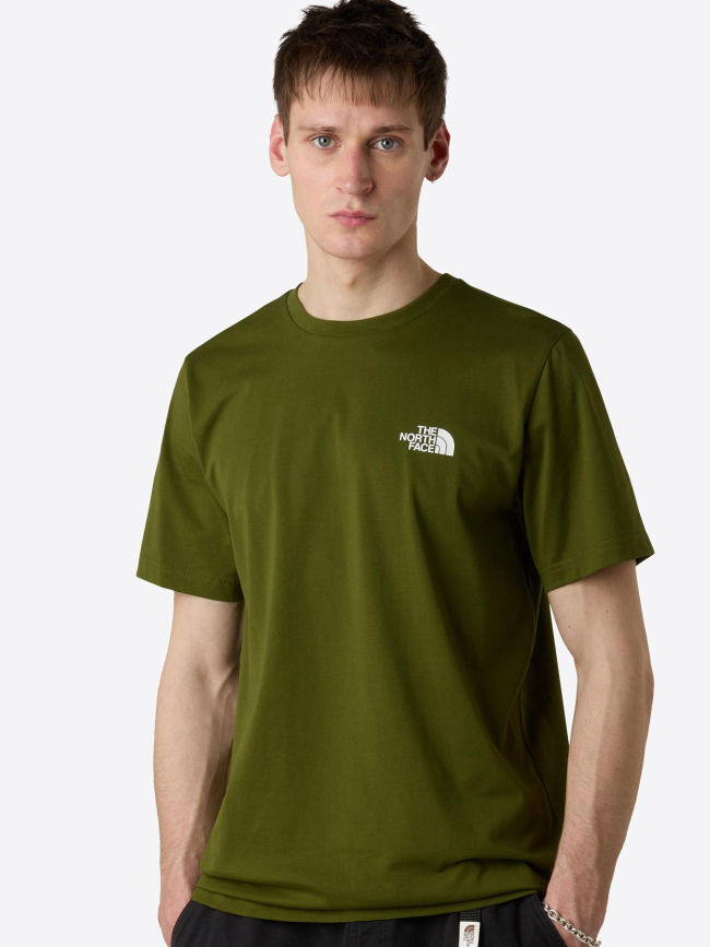 T-shirt simple dome woodland vert homme - The North Face