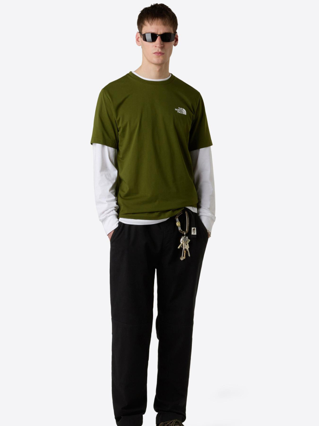 T-shirt simple dome woodland vert homme - The North Face