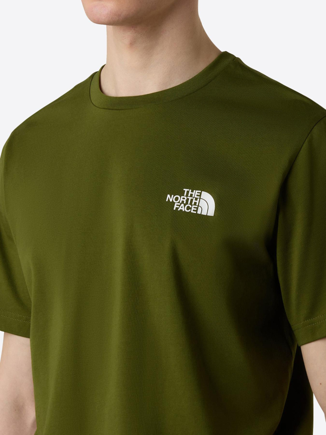 T-shirt simple dome woodland vert homme - The North Face