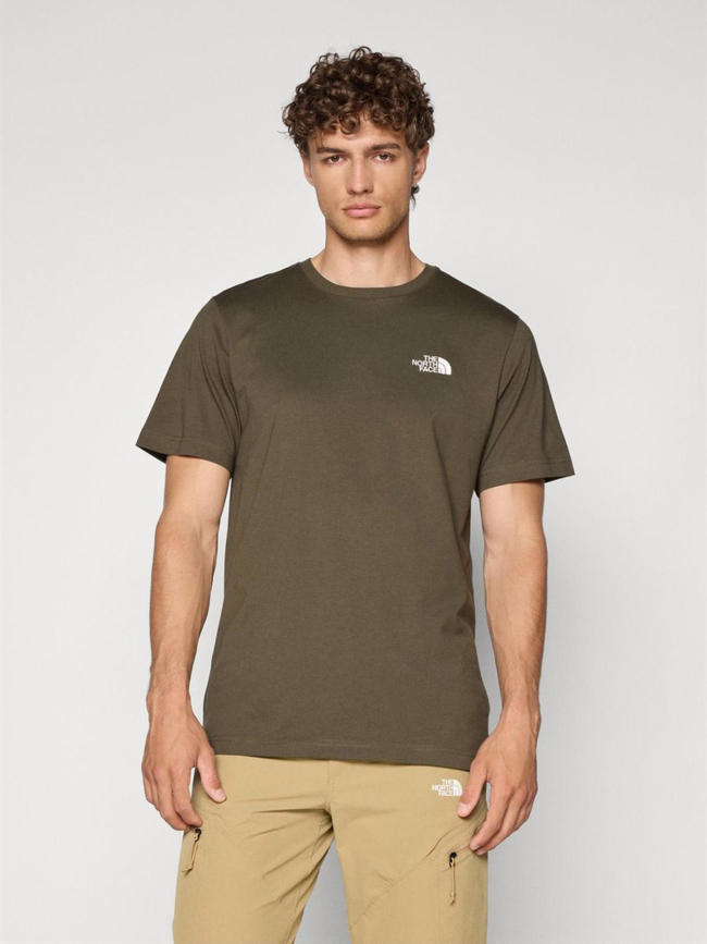 T-shirt simple dome kaki homme - The North Face