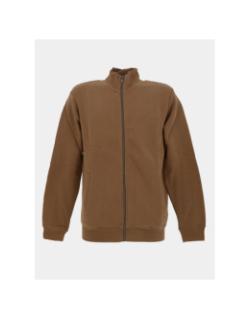 Sweat zippé narkus noisette marron homme - Teddy Smith
