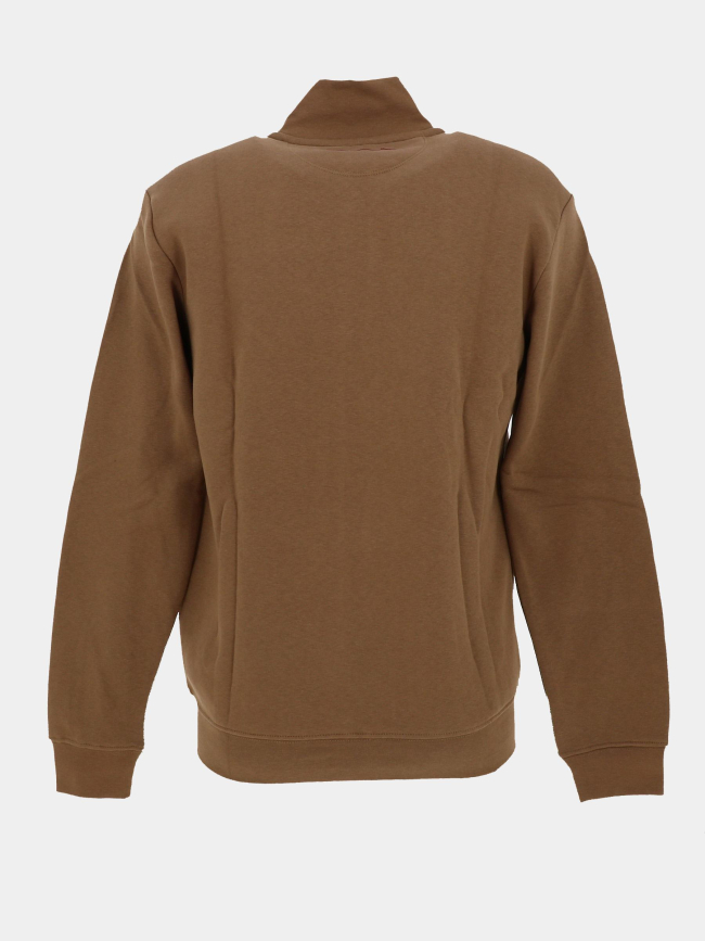Sweat zippé narkus noisette marron homme - Teddy Smith