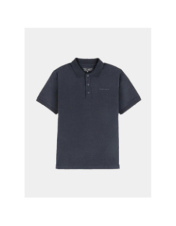 Polo uni alban bleu marine homme - Teddy Smith
