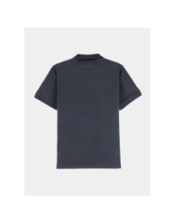 Polo uni alban bleu marine homme - Teddy Smith