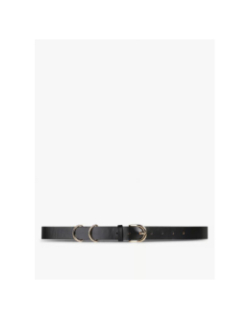Ceinture en cuir janni noir femme - Pieces
