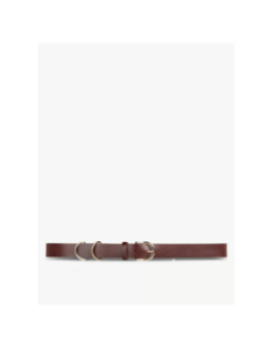 Ceinture en cuir janni marron femme - Pieces