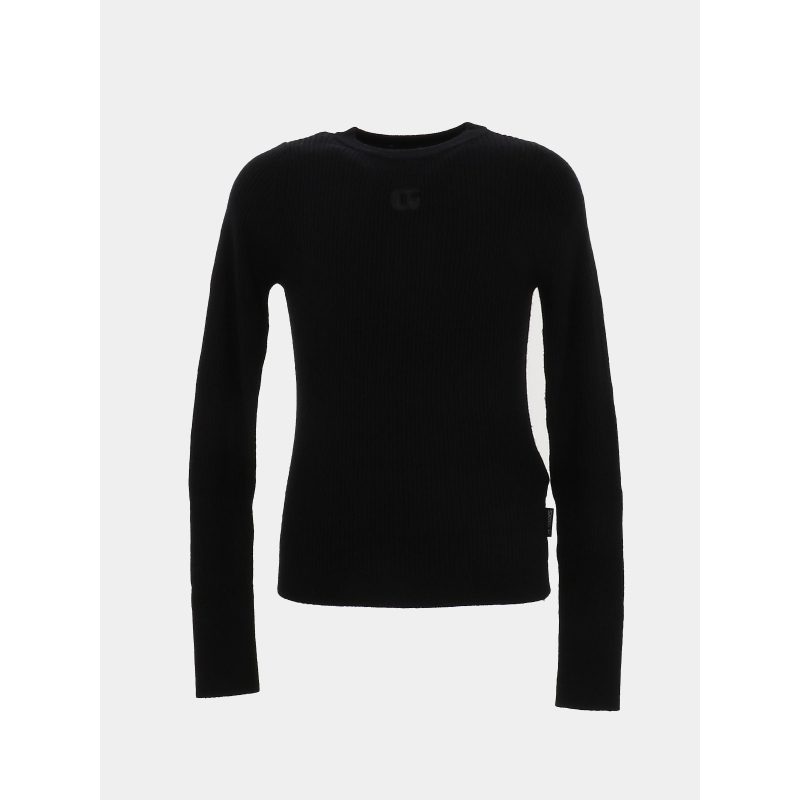 Pull côtelé stefygi noir fille - Le Temps Des Cerises