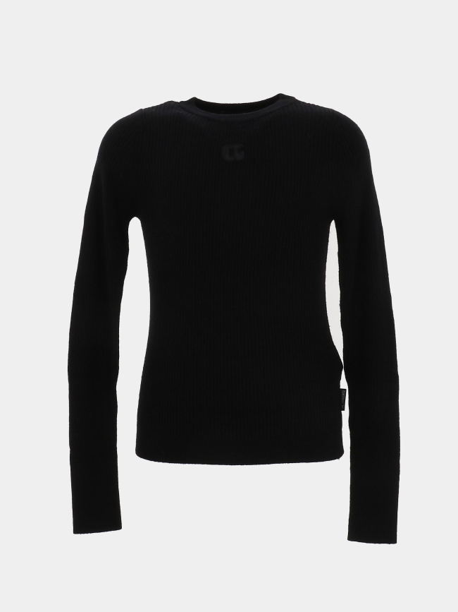 Pull côtelé stefygi noir fille - Le Temps Des Cerises