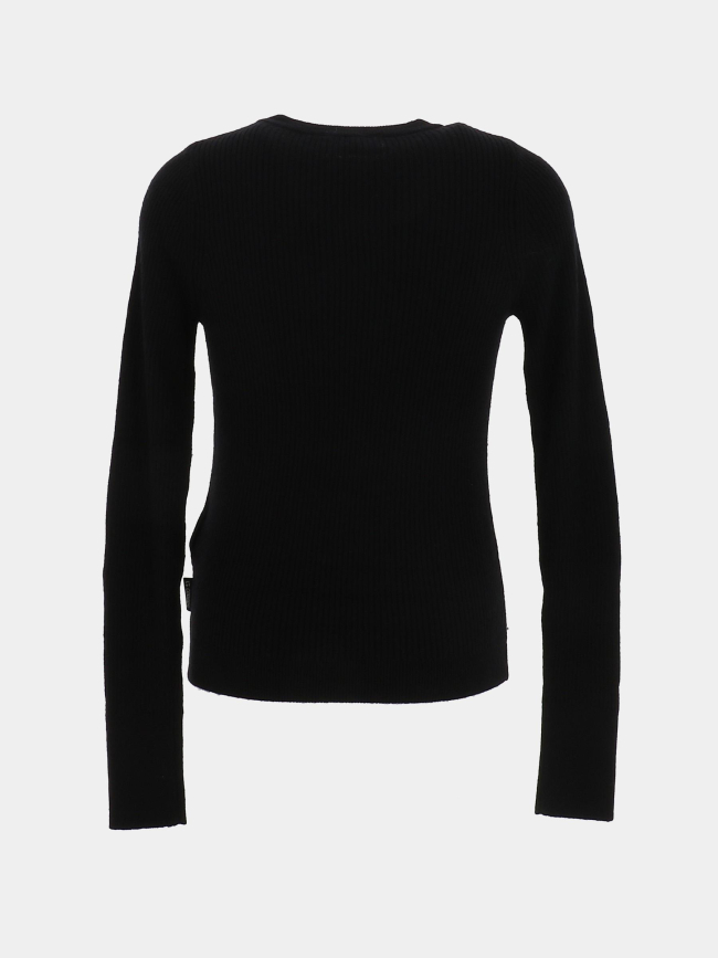 Pull côtelé stefygi noir fille - Le Temps Des Cerises