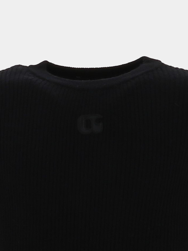 Pull côtelé stefygi noir fille - Le Temps Des Cerises