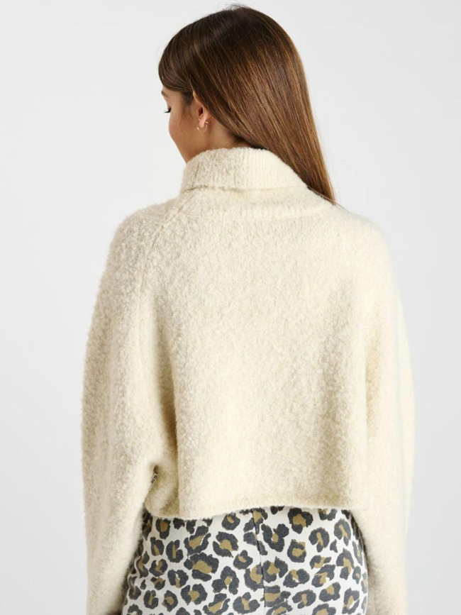 Pull col roulé odragi ice cream blanc fille - Le Temps Des Cerises