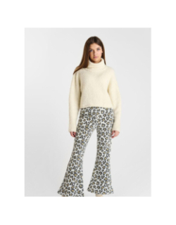 Pull col roulé odragi ice cream blanc fille - Le Temps Des Cerises