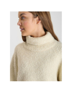 Pull col roulé odragi ice cream blanc fille - Le Temps Des Cerises