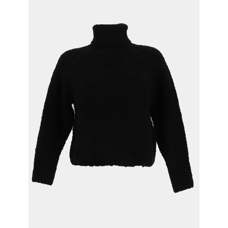 Pull col roulé odragi noir fille - Le Temps Des Cerises