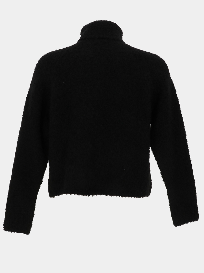 Pull col roulé odragi noir fille - Le Temps Des Cerises
