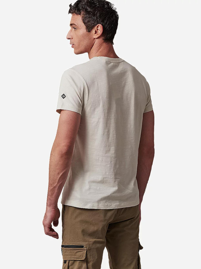 T-shirt hipster beige homme - Deeluxe