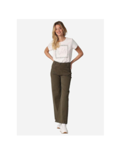 T-shirt strassy wild blanc femme - Deeluxe