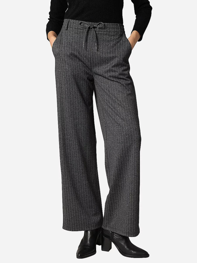 Pantalon rayé taysen gris femme - Deeluxe