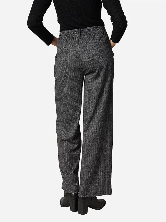 Pantalon rayé taysen gris femme - Deeluxe
