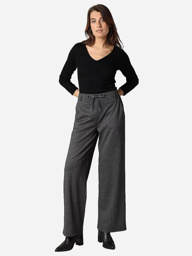 Pantalon rayé taysen gris femme - Deeluxe