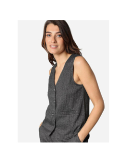 Top veston rayé camberly gris femme - Deeluxe