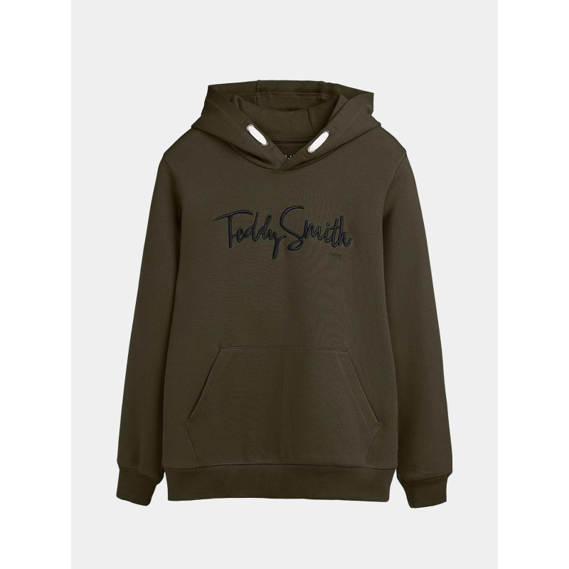 Sweat à capuche evry deep kaki enfant - Teddy Smith