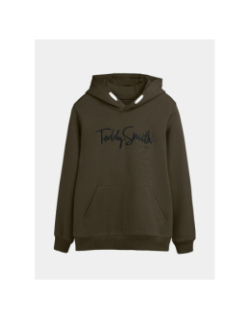Sweat à capuche evry deep kaki enfant - Teddy Smith