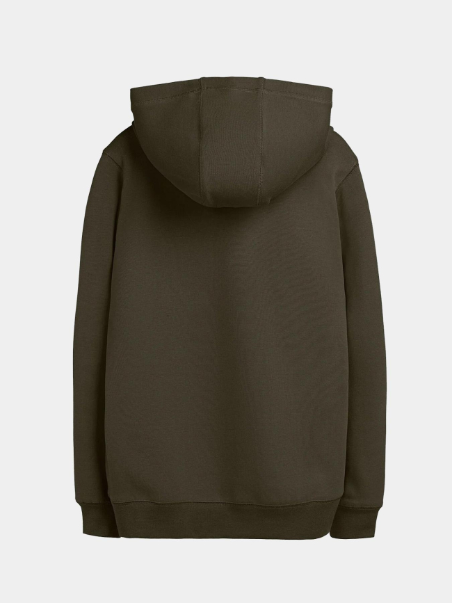 Sweat à capuche evry deep kaki enfant - Teddy Smith