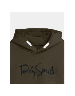 Sweat à capuche evry deep kaki enfant - Teddy Smith