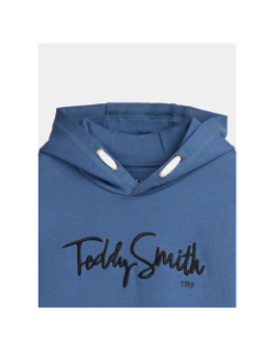 Sweat à capuche evry indigo bleu enfant - Teddy Smith
