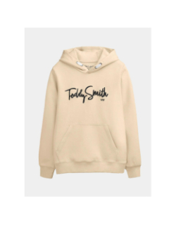 Sweat à capuche evry beige enfant - Teddy Smith