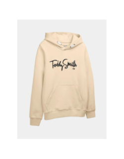 Sweat à capuche evry beige enfant - Teddy Smith