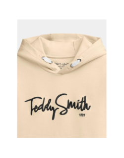 Sweat à capuche evry beige enfant - Teddy Smith