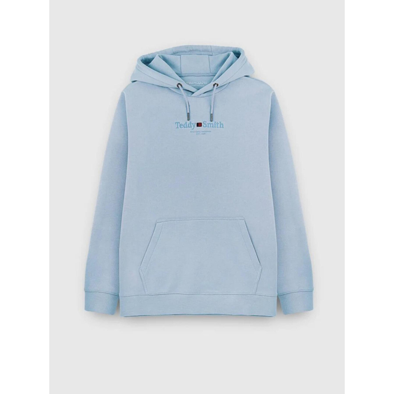 Sweat à capuche jim bleu gris enfant - Teddy Smith