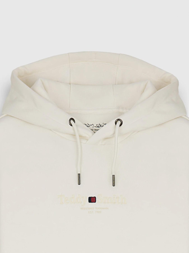 Sweat à capuche jim naturel beige enfant - Teddy Smith