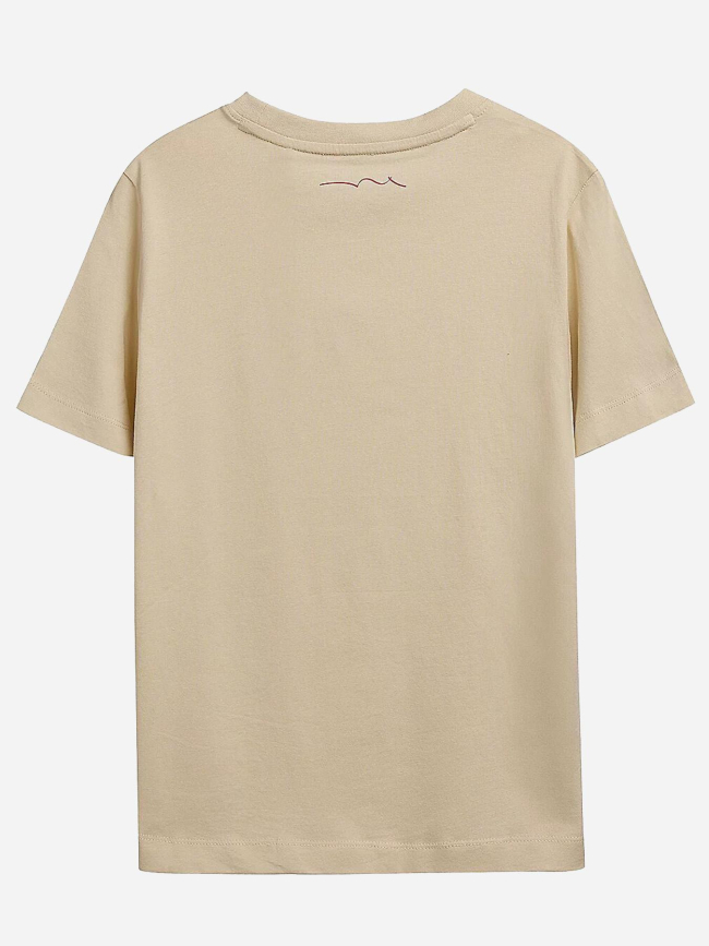 T-shirt jim naturel beige garçon - Teddy Smith