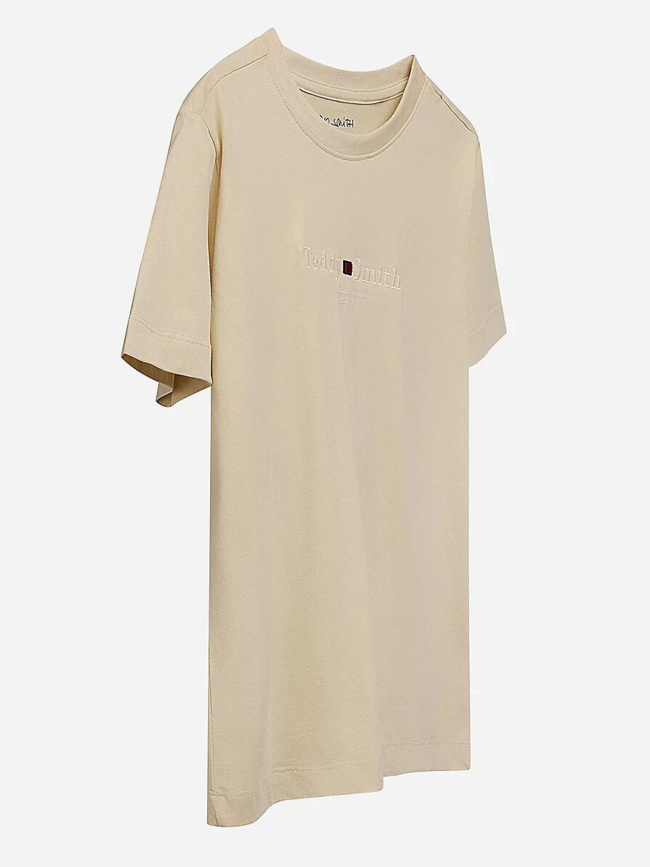 T-shirt jim naturel beige garçon - Teddy Smith
