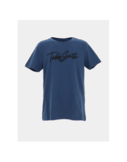 T-shirt evan indigo bleu garçon - Teddy Smith