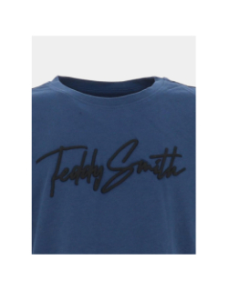 T-shirt evan indigo bleu garçon - Teddy Smith