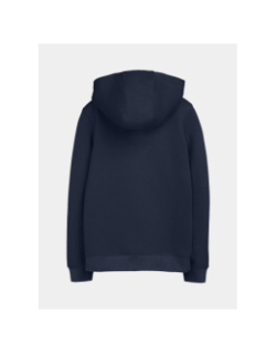 Sweat à capuche zippé giclass jim bleu enfant - Teddy Smith