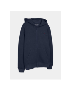 Sweat à capuche zippé giclass jim bleu enfant - Teddy Smith