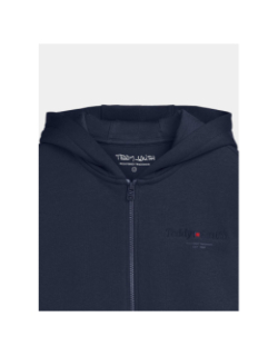 Sweat à capuche zippé giclass jim bleu enfant - Teddy Smith
