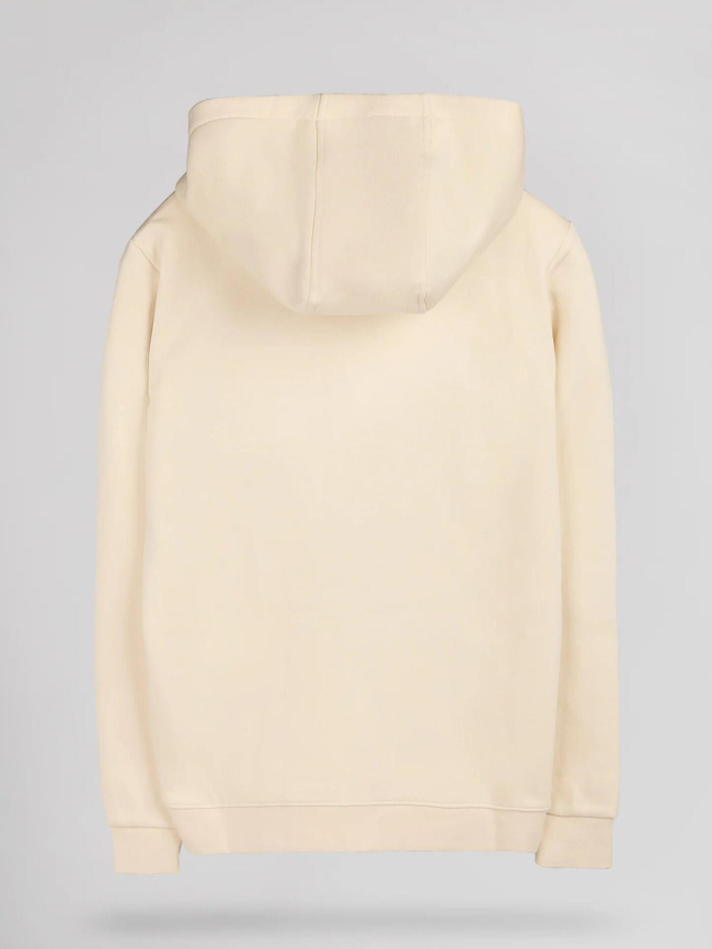 Sweat à capuche zippé giclass jim beige enfant - Teddy Smith