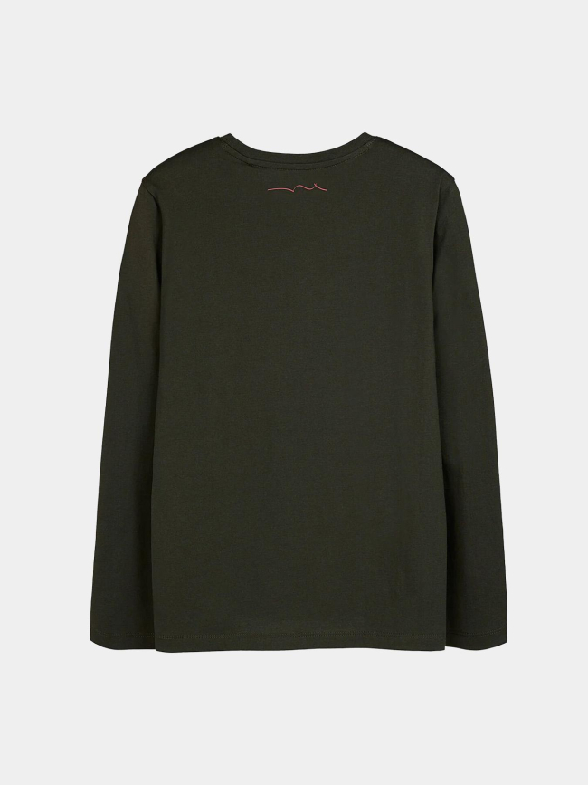 T-shirt manches longues evan deep kaki enfant - Teddy Smith