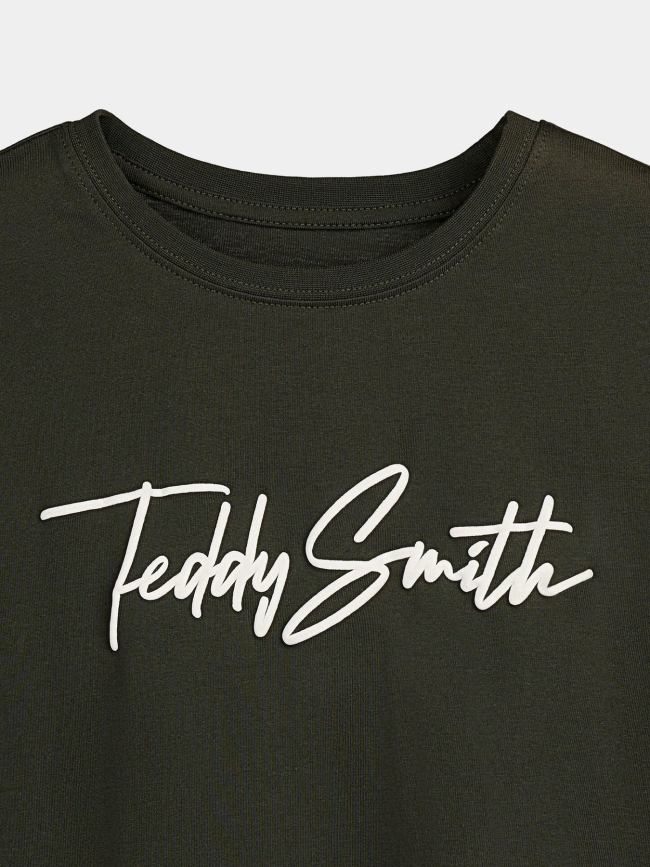 T-shirt manches longues evan deep kaki enfant - Teddy Smith